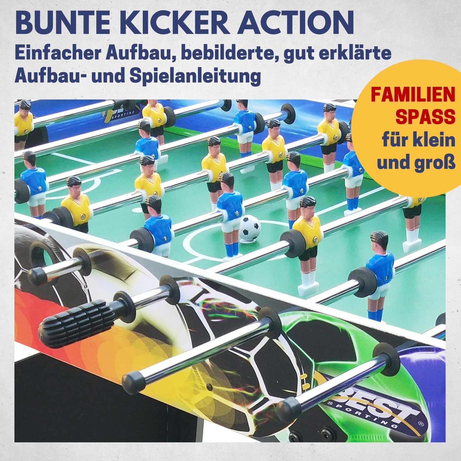 Kickertisch Tischkicker 58 Sporting 105 Soccer Best Spielfläche cm x mit