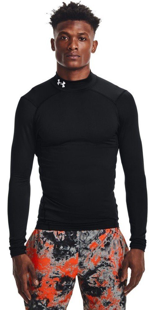 Under Armour® Longsleeve ColdGear Compression Mock Charcoal Light Heather 019