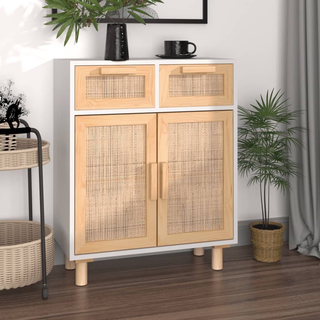 furnicato Sideboard Weiß 60x30x75 cm Massivholz günstig online kaufen