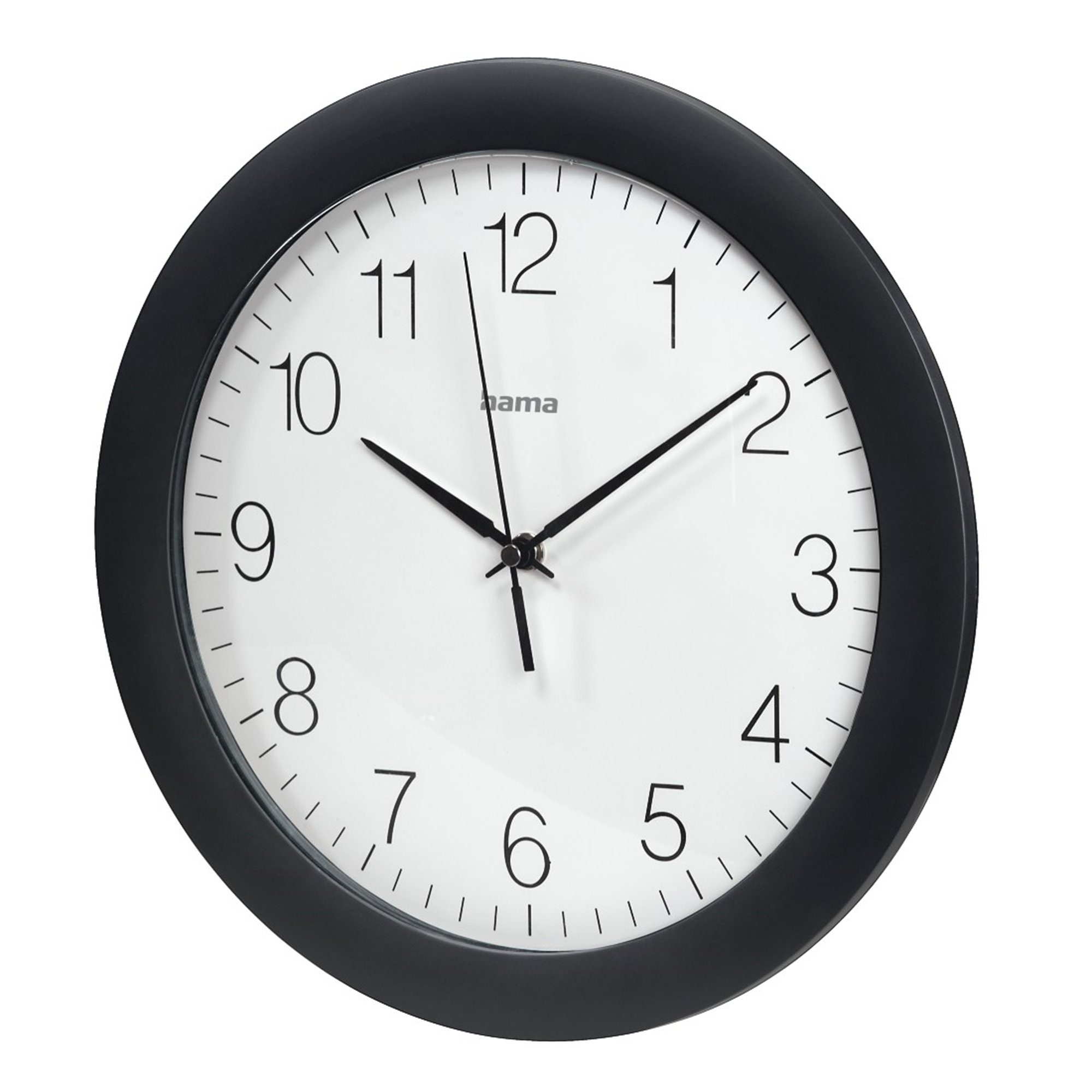Hama Wanduhr DCF-Funkwanduhr PG-300, schwarz, analog günstig online kaufen