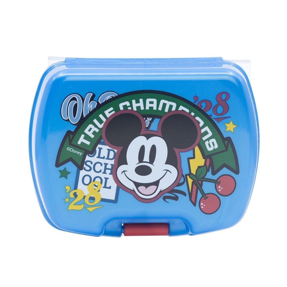 Disney Mickey Mouse Lunchbox Kinder Snackbox für unterwegs und Kindergarten, (Packung, 1x Lunchbox)