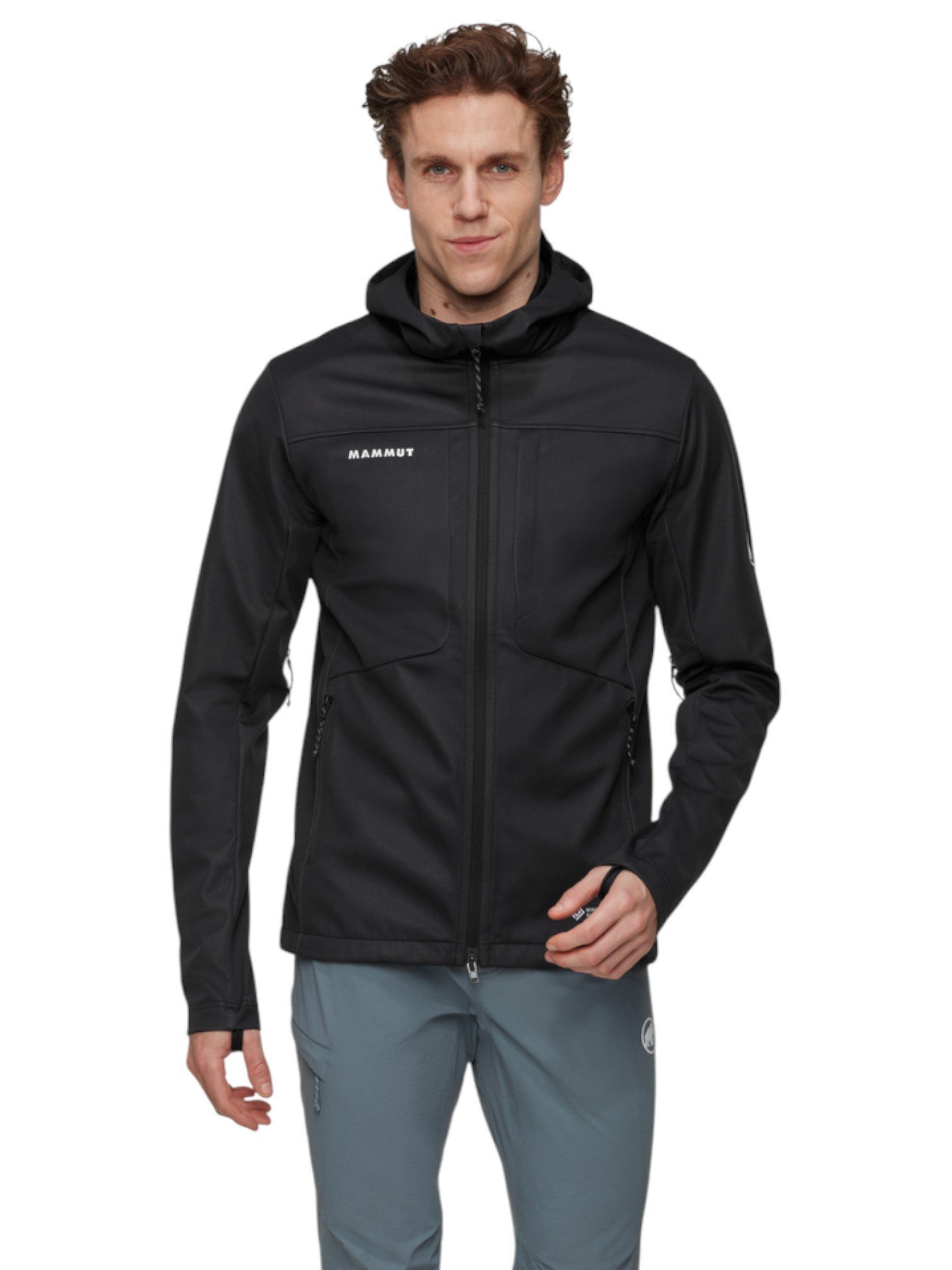 Softshelljacke Ultimate VIII SO Hooded (3-Lagen, winddicht) schwarz Herren
