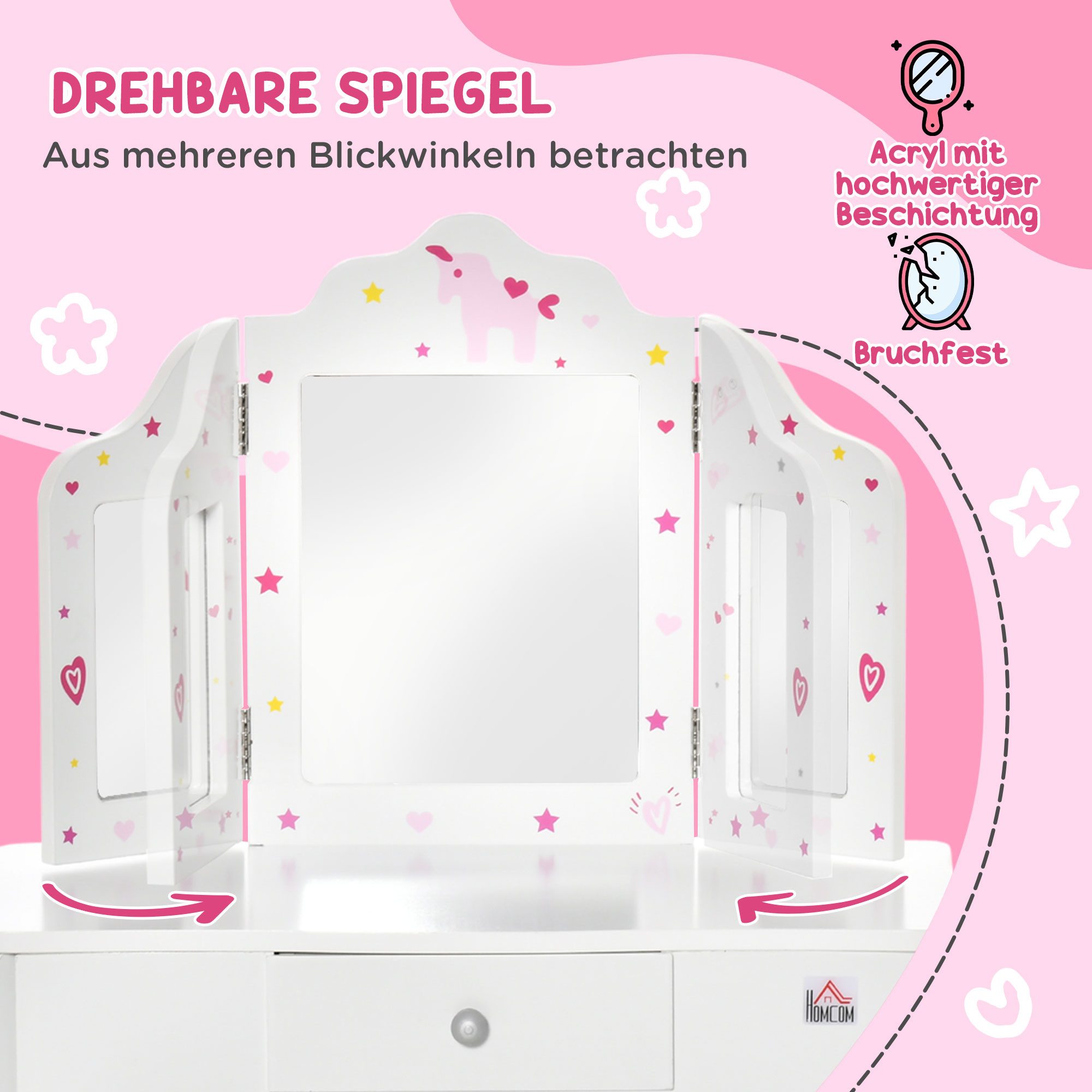 HOMCOM Schminktisch