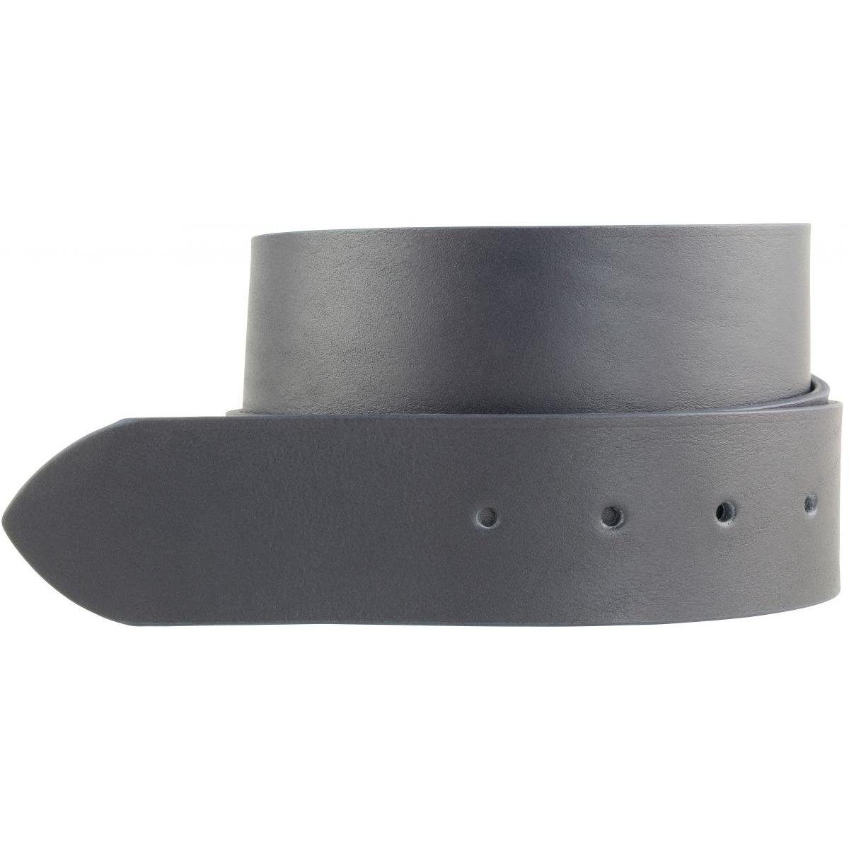 Ledergürtel Gürtel aus Vollrindleder ohne Schnalle 4,5 cm - Jeans-Gürtel für Damen