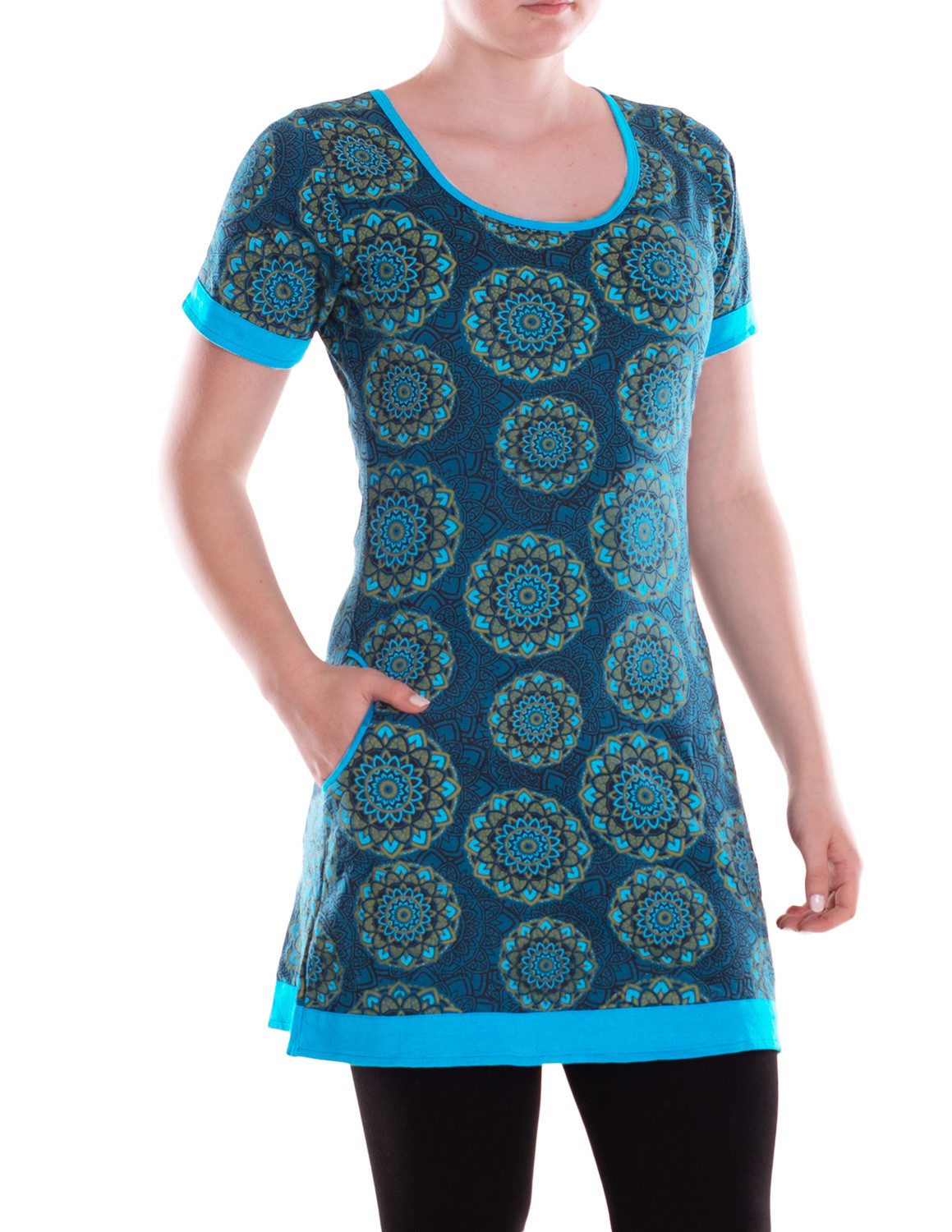Vishes Minikleid Damen Mini-Kleid Baumwolle geometrisch günstig online kaufen