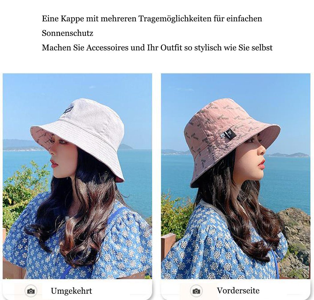 Sonnenhut Damen Damen GelldG Outdoor Sommer Wanderhut rosa UV-Schutz Sonnenhut