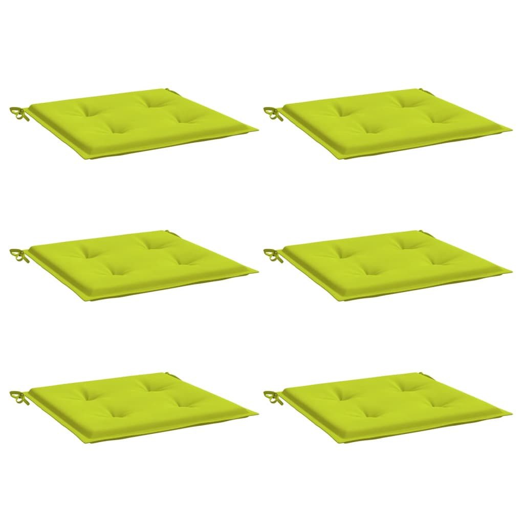 vidaXL Sitzauflage Gartenstuhl-Kissen 6 Stk. Knallgrün günstig online kaufen