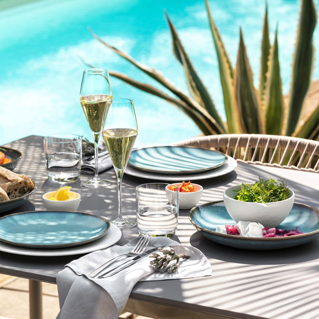 like. by Villeroy & Boch Speiseteller Lave Speiseteller, (1 St), Steingut, 1 Stck, mikrow.- & spülm.sicher