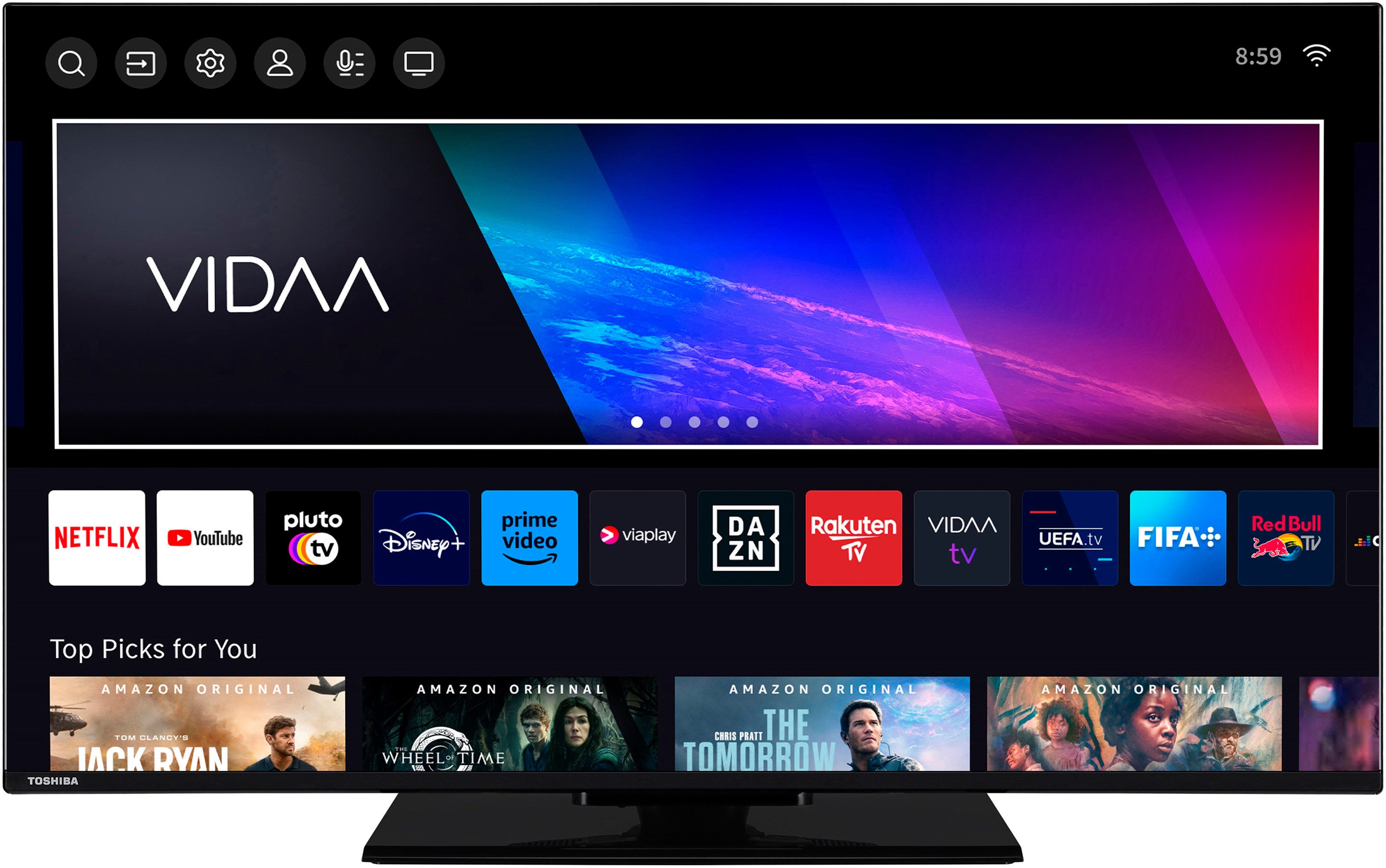 Toshiba 43UV3463DAW LCD-LED Fernseher (108 cm/43 Zoll, 4K Ultra HD, Smart-TV)