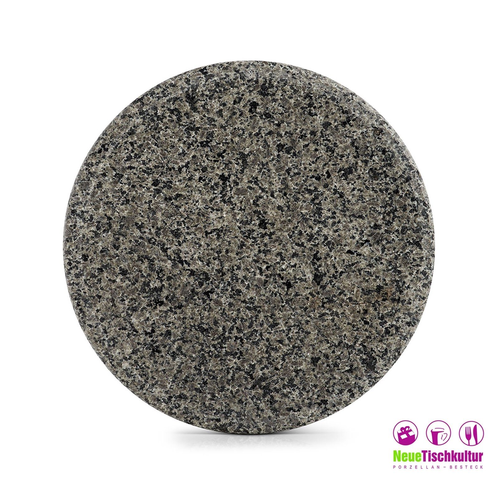 Granit, (Stück, Servierplatte Servierbrett 1-St), Neuetischkultur Servierbrett Granit, rund