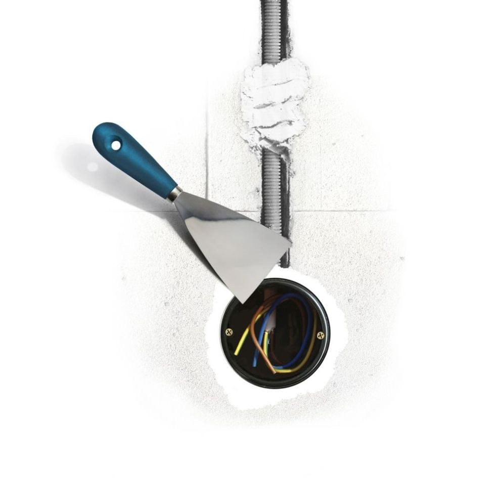 KNAUF Gipsputz Knauf Bau- und Elektrikergips hellgrau, 1 kg