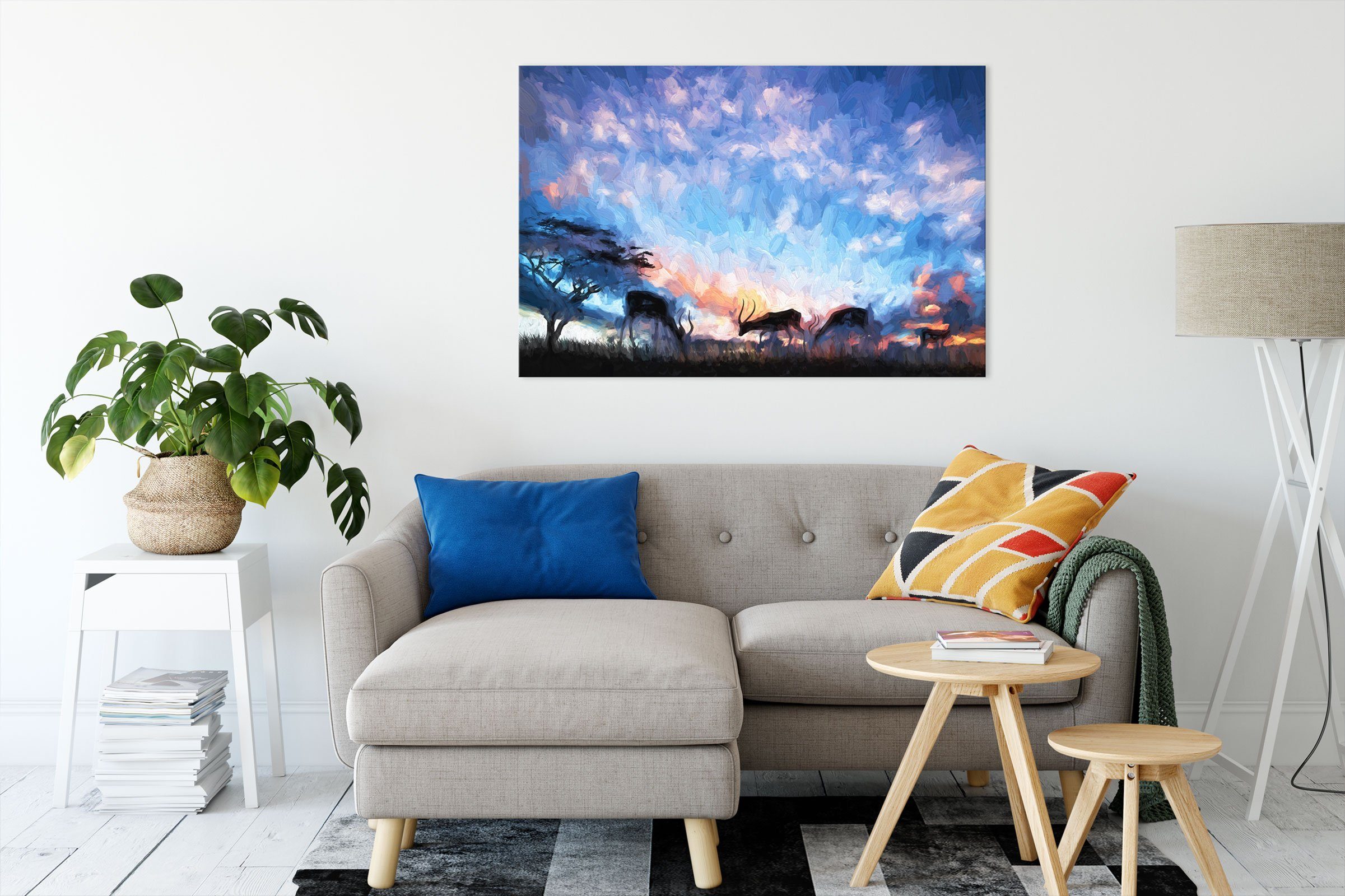 Pixxprint Leinwandbild Tiere in der Natur, günstig online kaufen