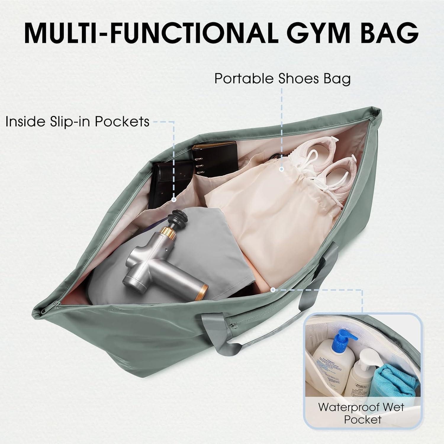LuxusKollektion Yogatasche Sporttasche Damen Herren Yoga Reise Fitness Pilates Groß Nassfach