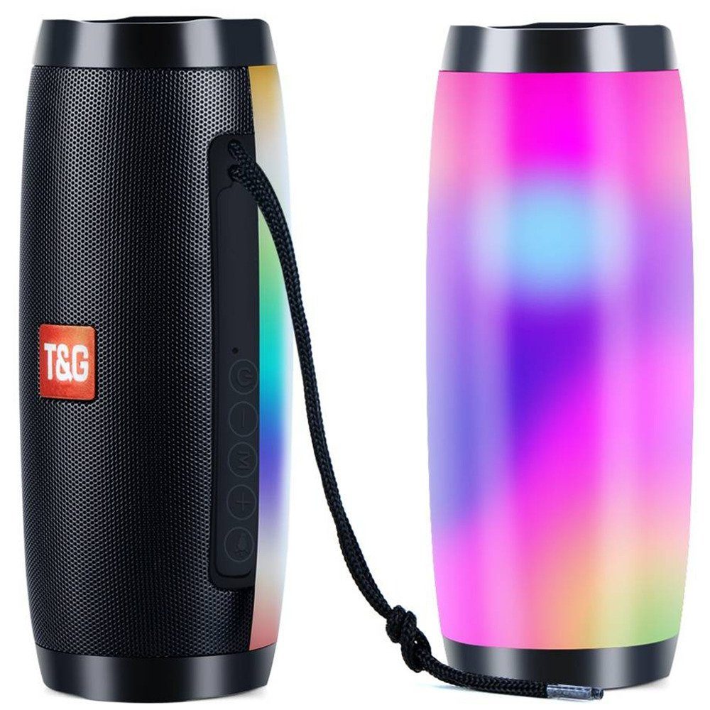 COFI 1453 Tragbarer 4.2 Lautsprecher 360 Stereo Surround LED RGB Beleuchtung Bluetooth-Speaker