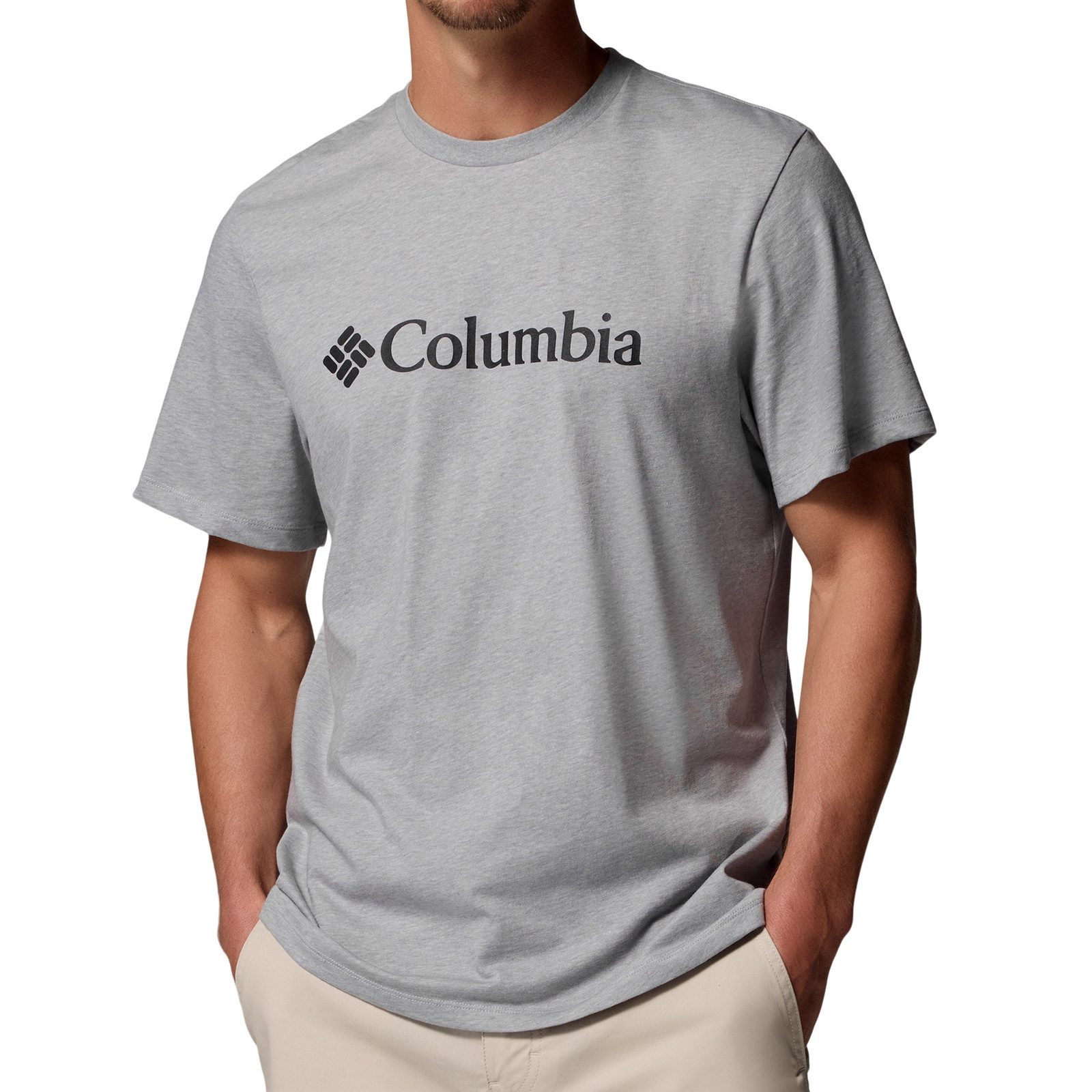 Columbia T-Shirt CSC Basic Logo™ Shirt mit geripptem Rundhalsausschnitt