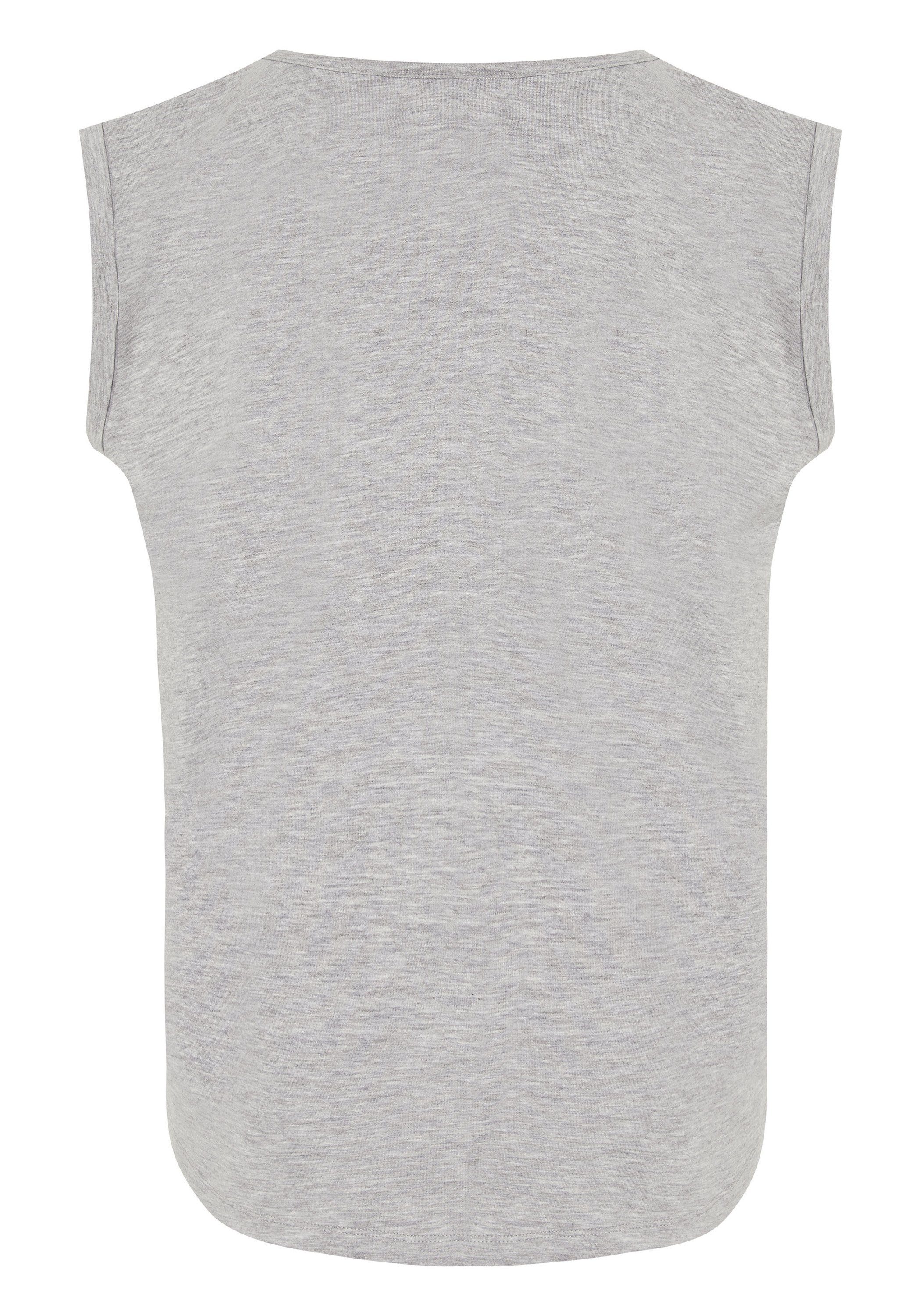 Detto Fatto Print-Shirt mit zartem Schriftzug günstig online kaufen