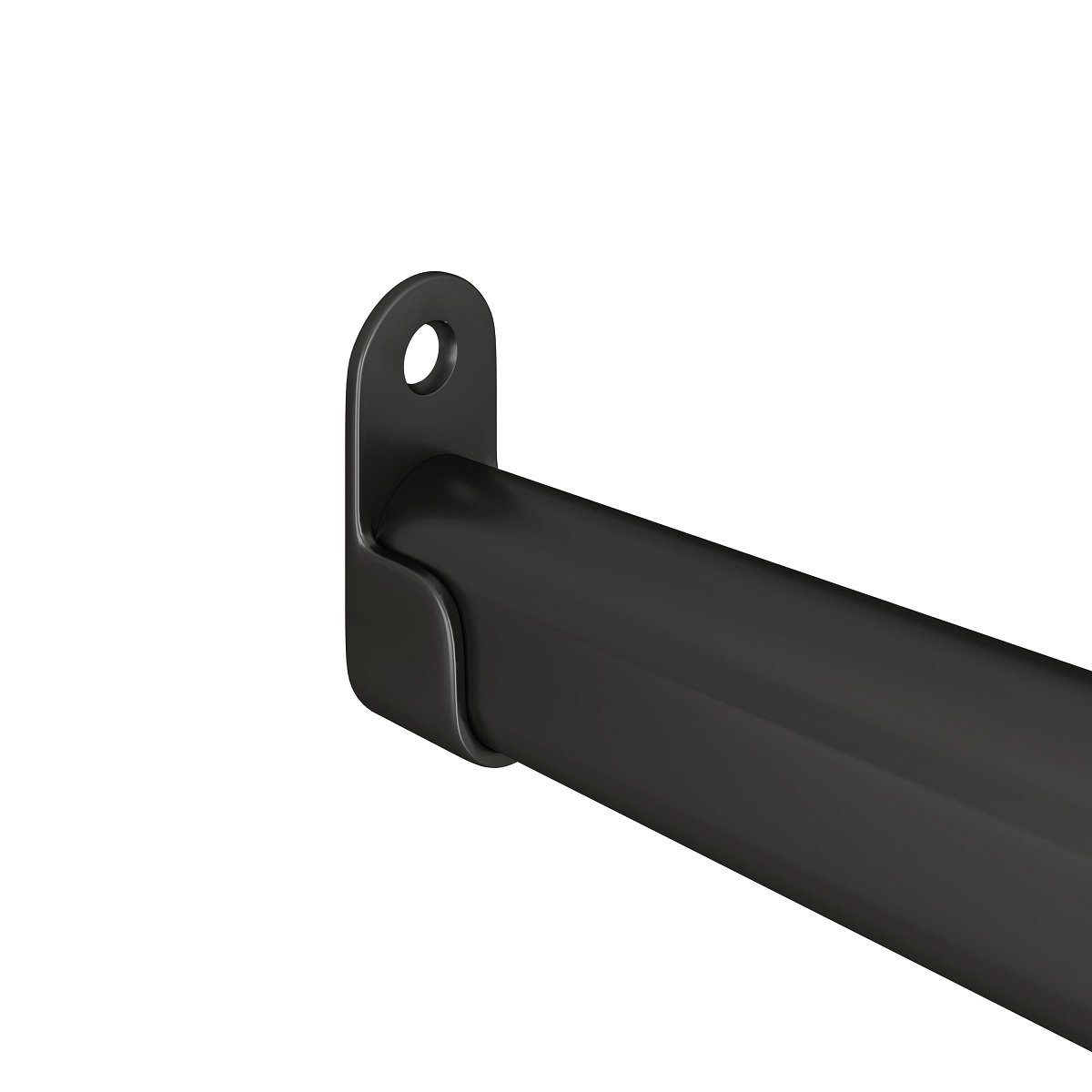 MS Beschläge Kleiderstange Garderobenstange Kleiderstangenhalter Schwarz ov günstig online kaufen
