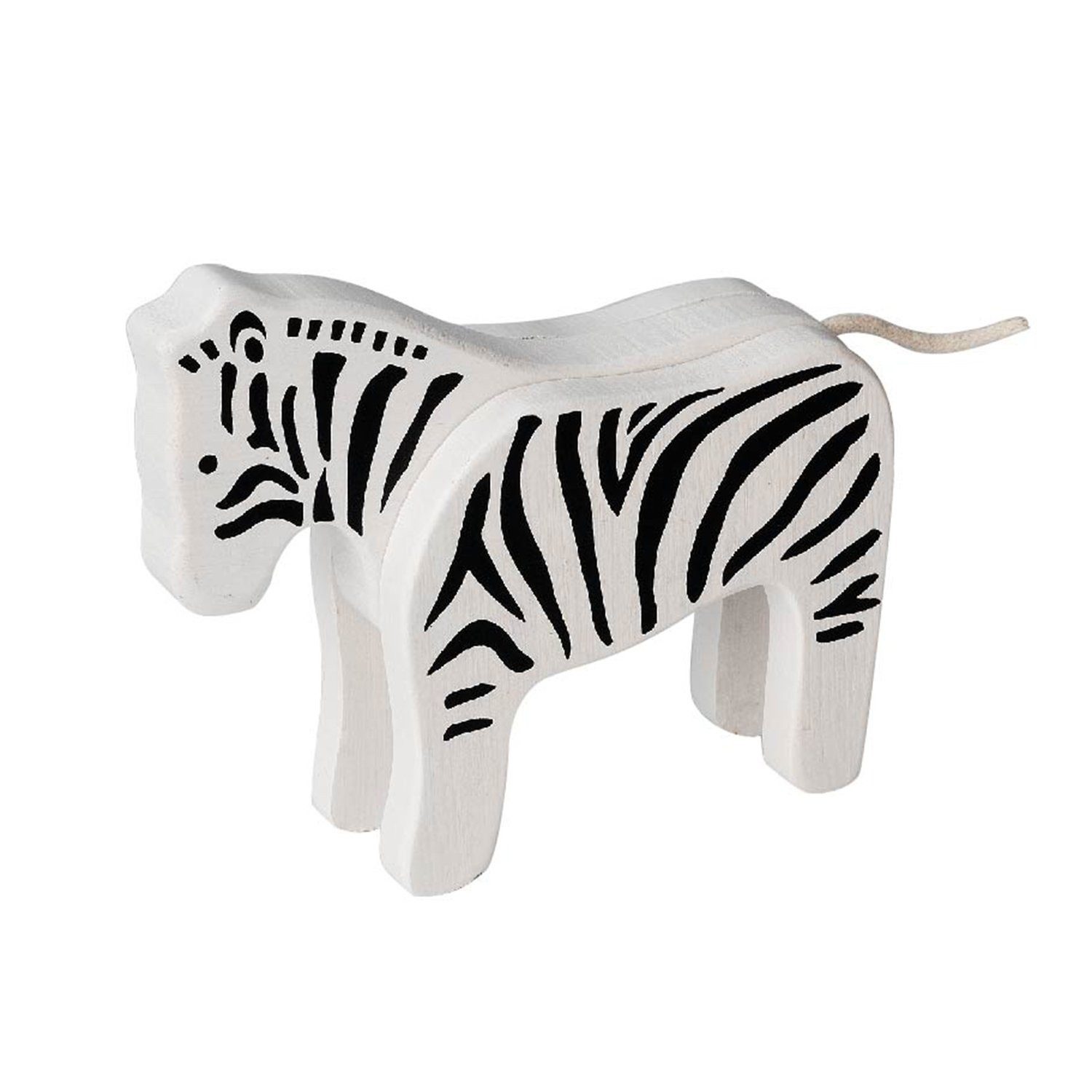 EverEarth® Lernspielzeug Bambus Zebra – Holz Spielfigur für Kinder