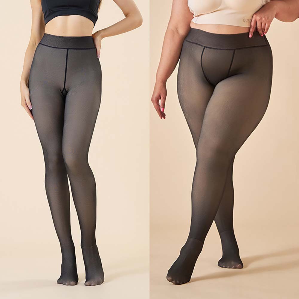 CTGtree Gefütterte Damen Strumpfhose Feinstrumpfhose Strumpfhosen Winter Thermo