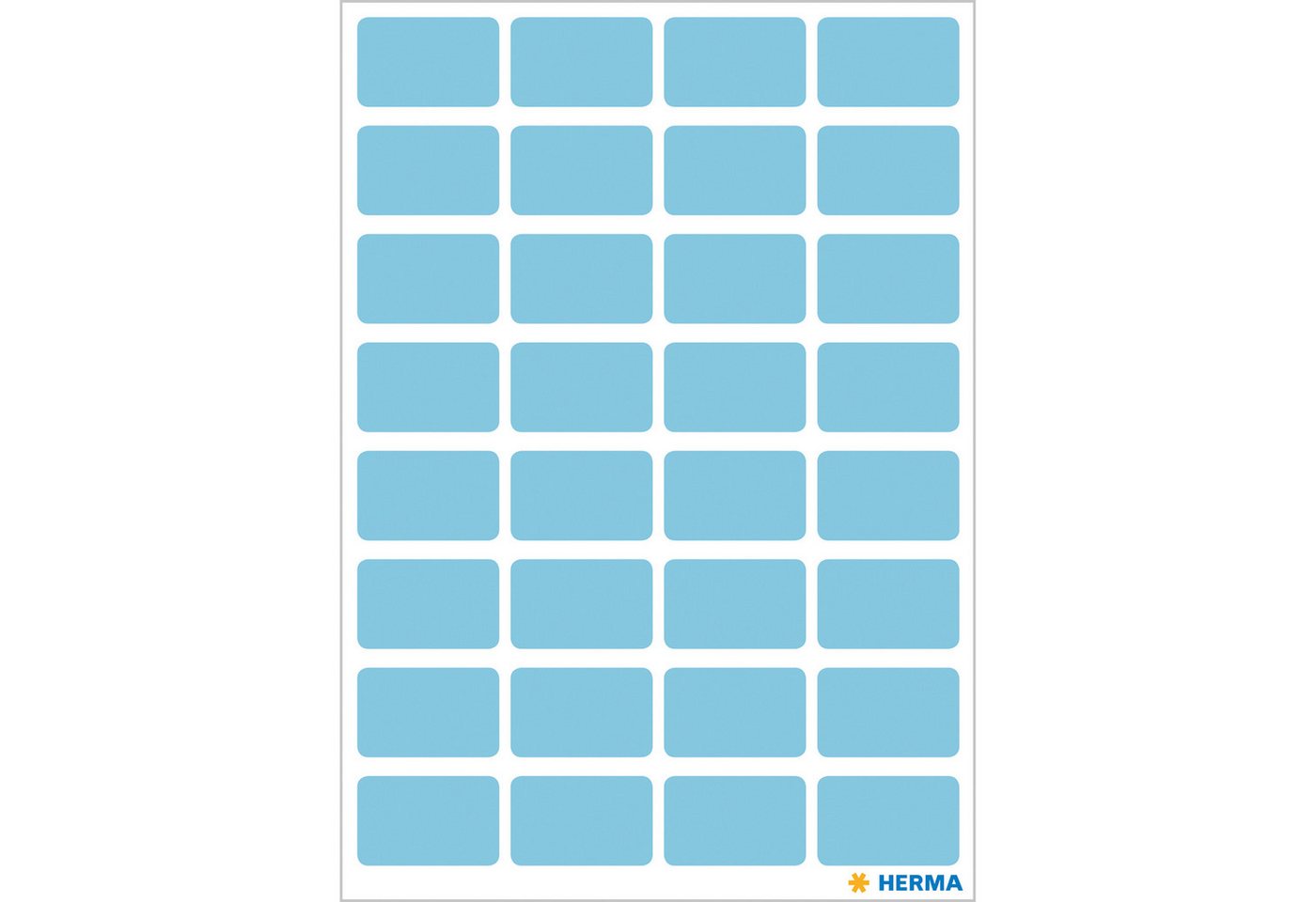 Thumbnail - HERMA Etikettenpapier Herma Vielzwecketiketten permanent haftend 12 x 18 mm blau 160 Etik.