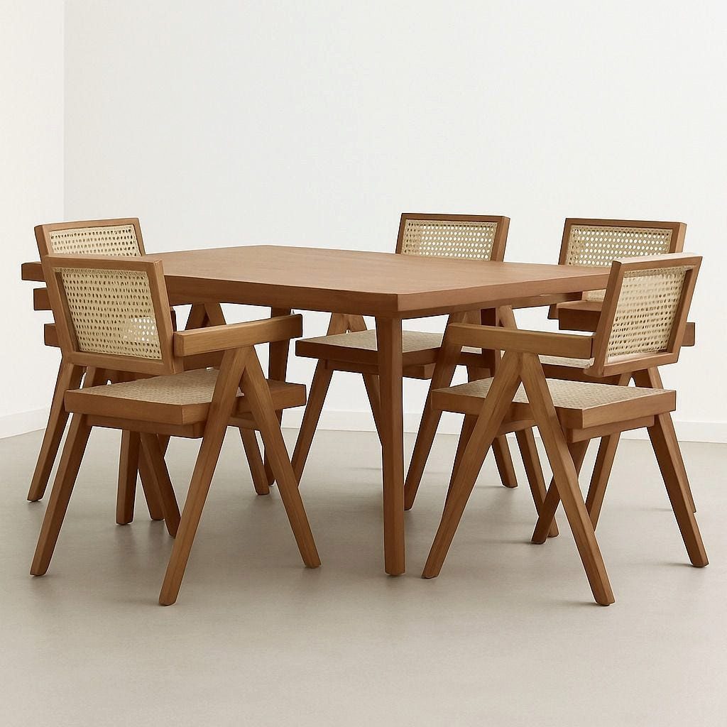 Divit Regal Esszimmerstuhl Rattanstuhl Holz Sitzhöhe günstig online kaufen