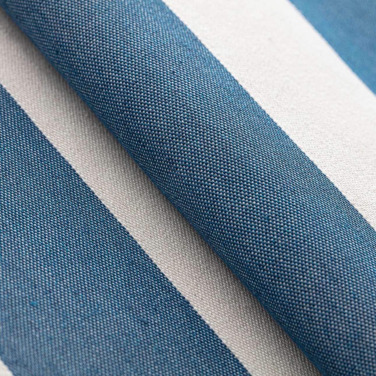 Kissenbezüge Kinga rechteckig, Quadro, Streifen | blau-weiß Dekoria