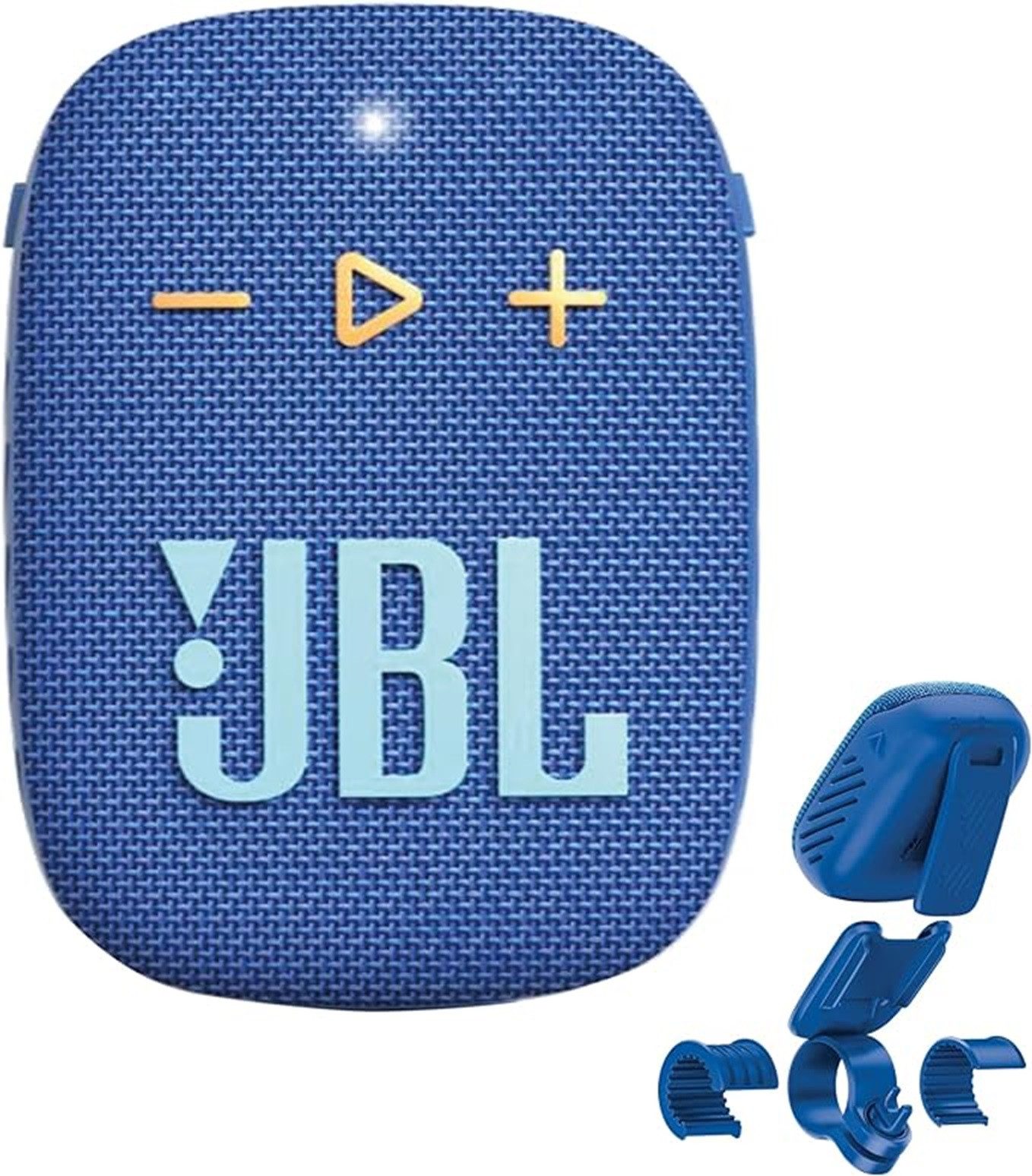 JBL Wind 3S Tragbarer Mini Bluetooth Lautsprecher blau Bluetooth-Lautsprecher (5 W, Wasserdicht mit Clip für Sport, Fahrrad und Roller)
