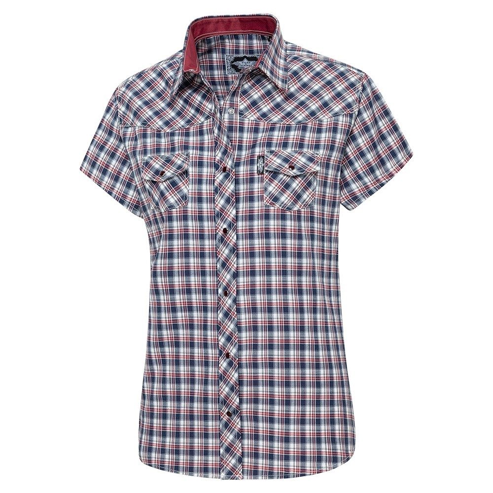 Stars & Stripes Kurzarmbluse Westernbluse Caroline günstig online kaufen
