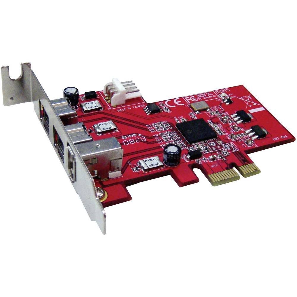 3 Port FireWire 400/800 PCI-Express-Karte Modulkarte