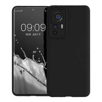 kwmobile Handyhülle Hülle für Xiaomi 12T Pro, Backcover Silikon - Soft Handyhülle - Handy Case in Schwarz matt