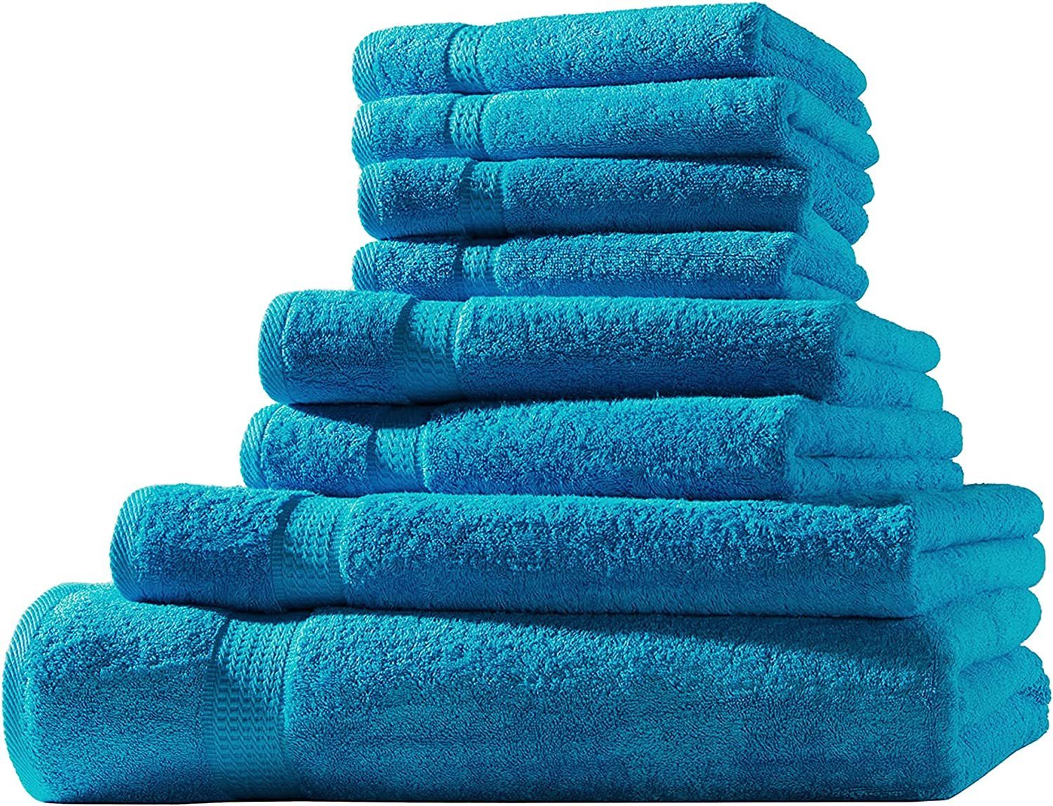 Frotteeware Handtuchset, Handtücher 100% soma Baumwolle Baumwolle, mit Handtuch Uni Bordüre (1-St)