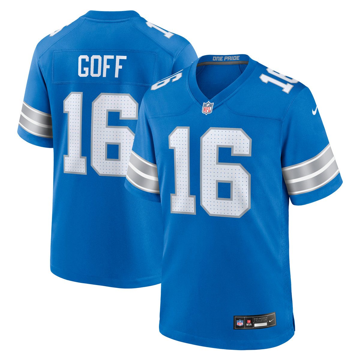 Nike Footballtrikot Nike Trikot Detroit Lions NFL Home Game Jersey Goff 16 günstig online kaufen