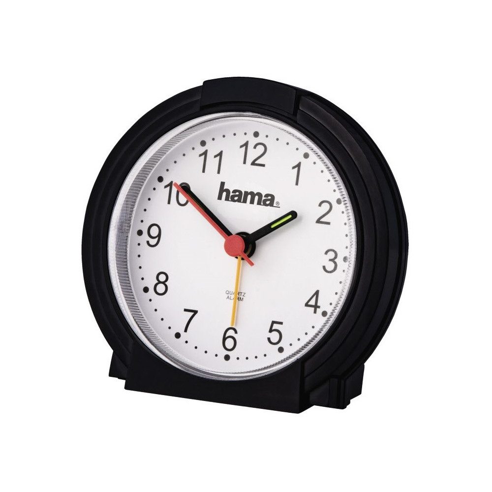 Quarzwecker Hama Classic Wecker schwarz/weiß - analoger Wecker.