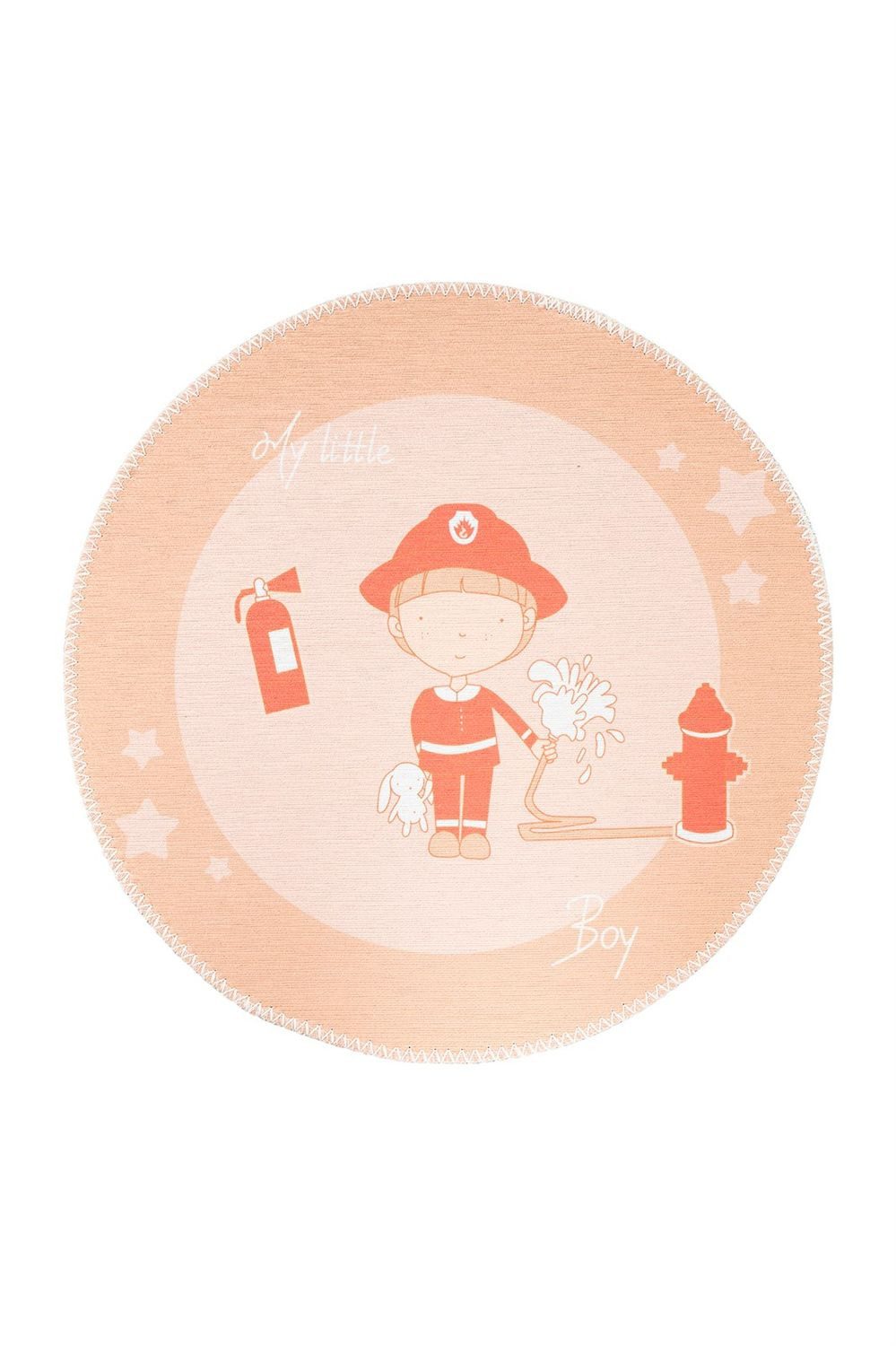 Teppich Boss Teppich Flachgewebe Teppich Bambi 125 - Braun, rund, Höhe: 5 mm