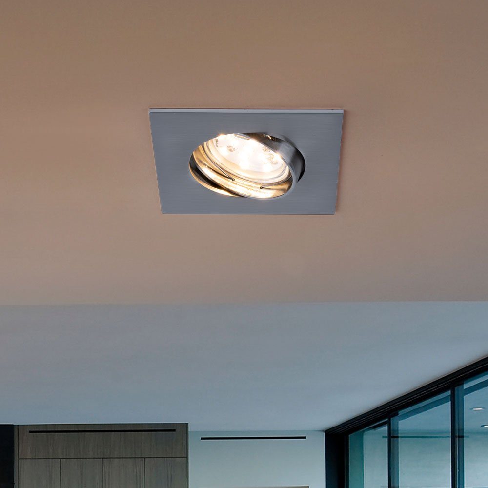 Einbaustrahler verbaut, Warmweiß, Lampe LED fest Leuchte LED-Leuchtmittel Spot Decken LED Einbaustrahler, Wohnraum Beleuchtung Paulmann