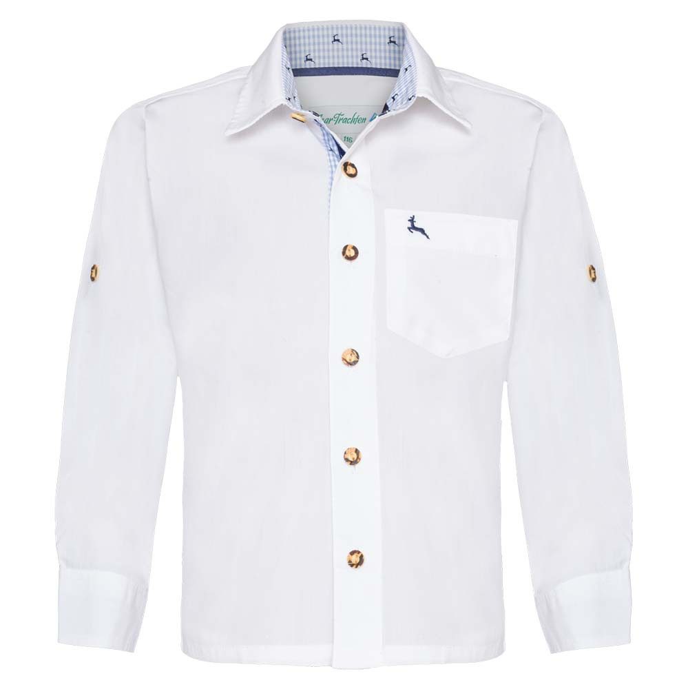 Isar-Trachten Trachtenhemd Kinderhemd 48202 hellblau