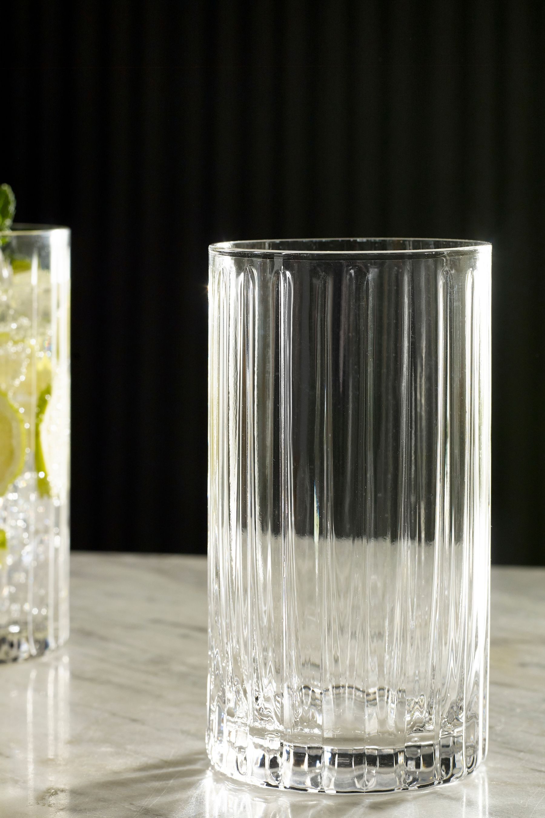 Next Tumbler-Glas Hohe Trinkgläser Collins, 4er-Set, 4-tlg., Glas