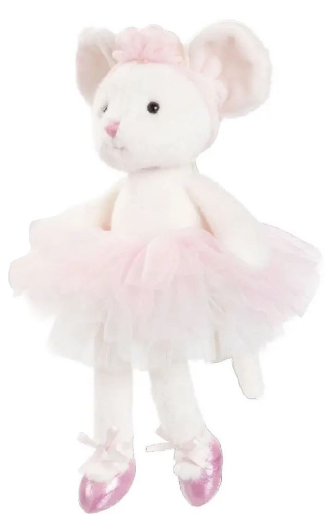 Bukowski Design AB Kuscheltier Sweet Antonia Maus mit Tütü 25 cm weiß/pink Stofftier Plüschmaus