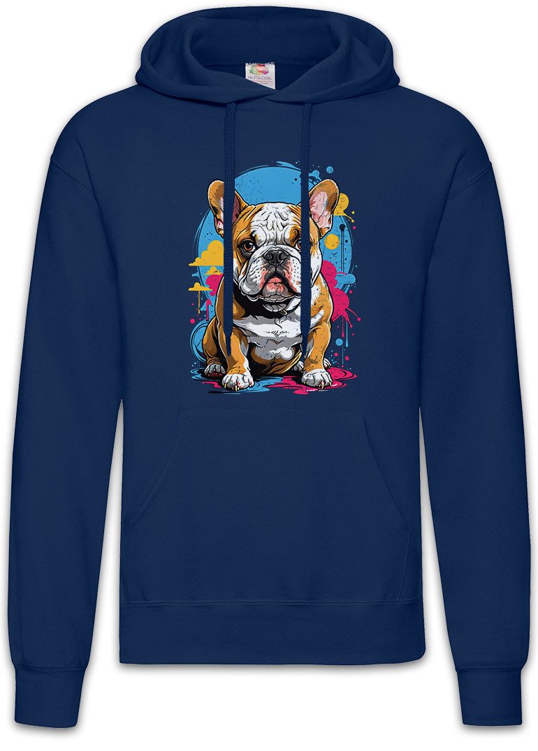 Hoodie Bulldog Art Herren Hoodie Bulldogge British Dog Hund Bull Dogge