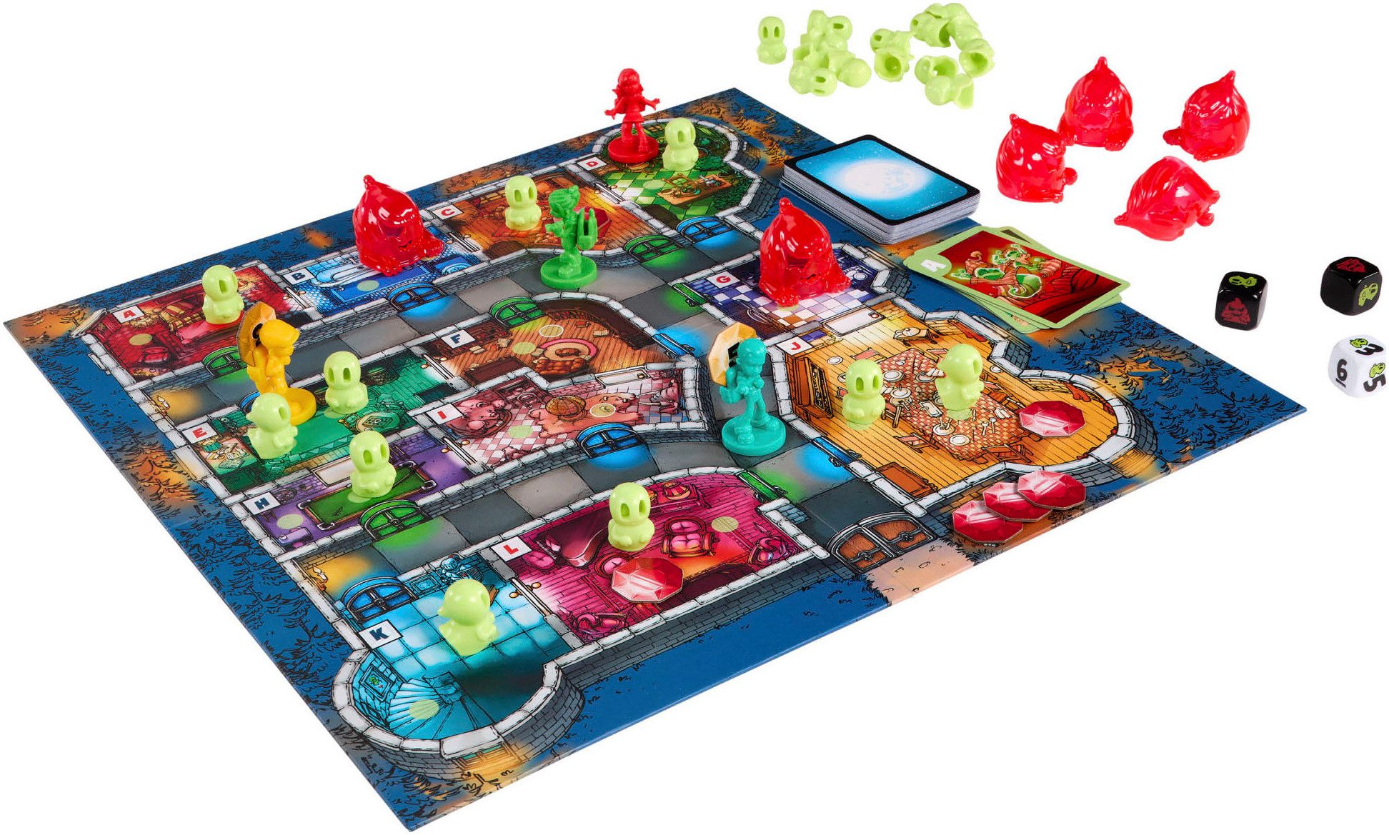 Mattel games Spiel Geister, Geister, Schatzsuchmeister, Familienspiel, Jubiläumsausgabe