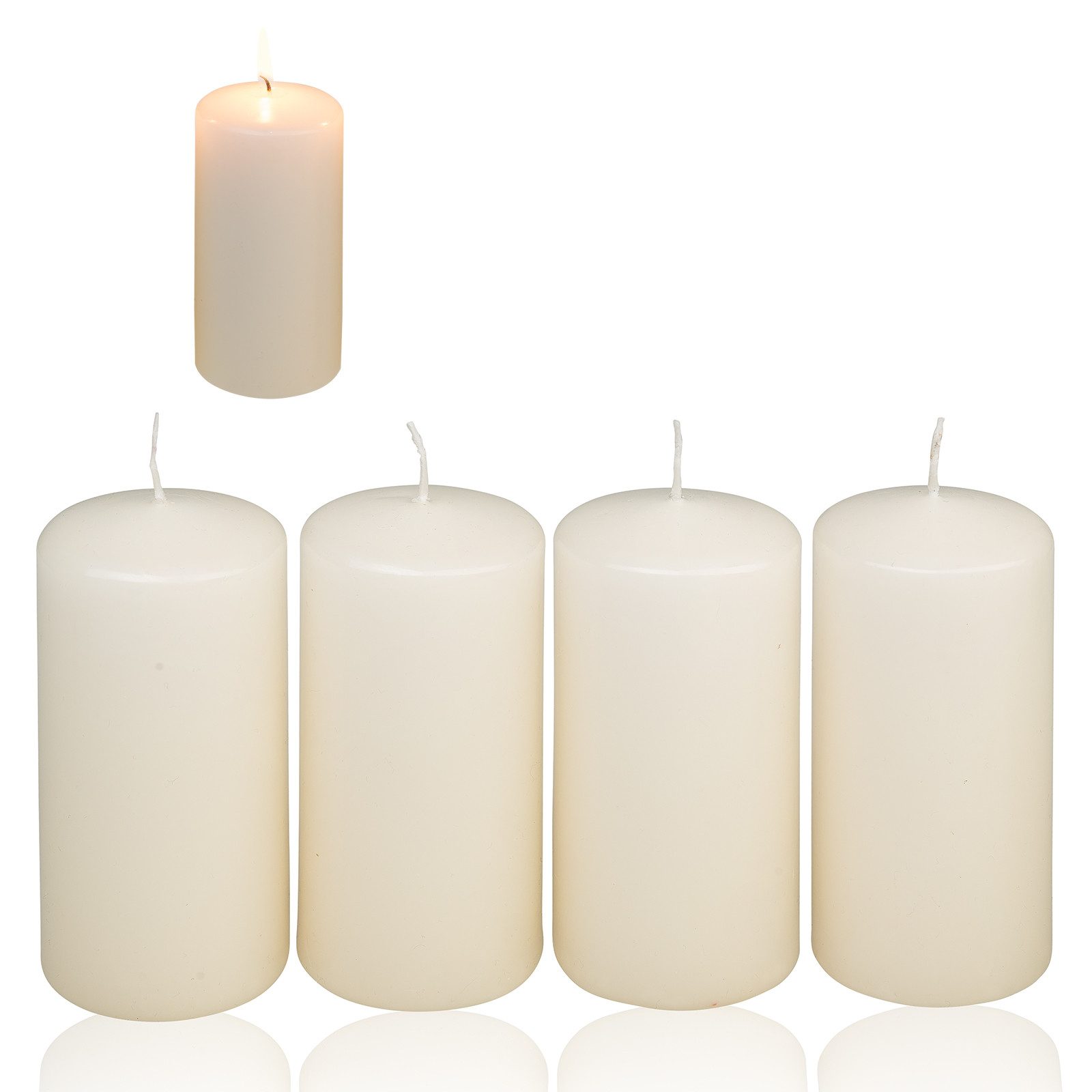 Candelo Stumpenkerze 4er Set Stumpenkerzen - günstig online kaufen