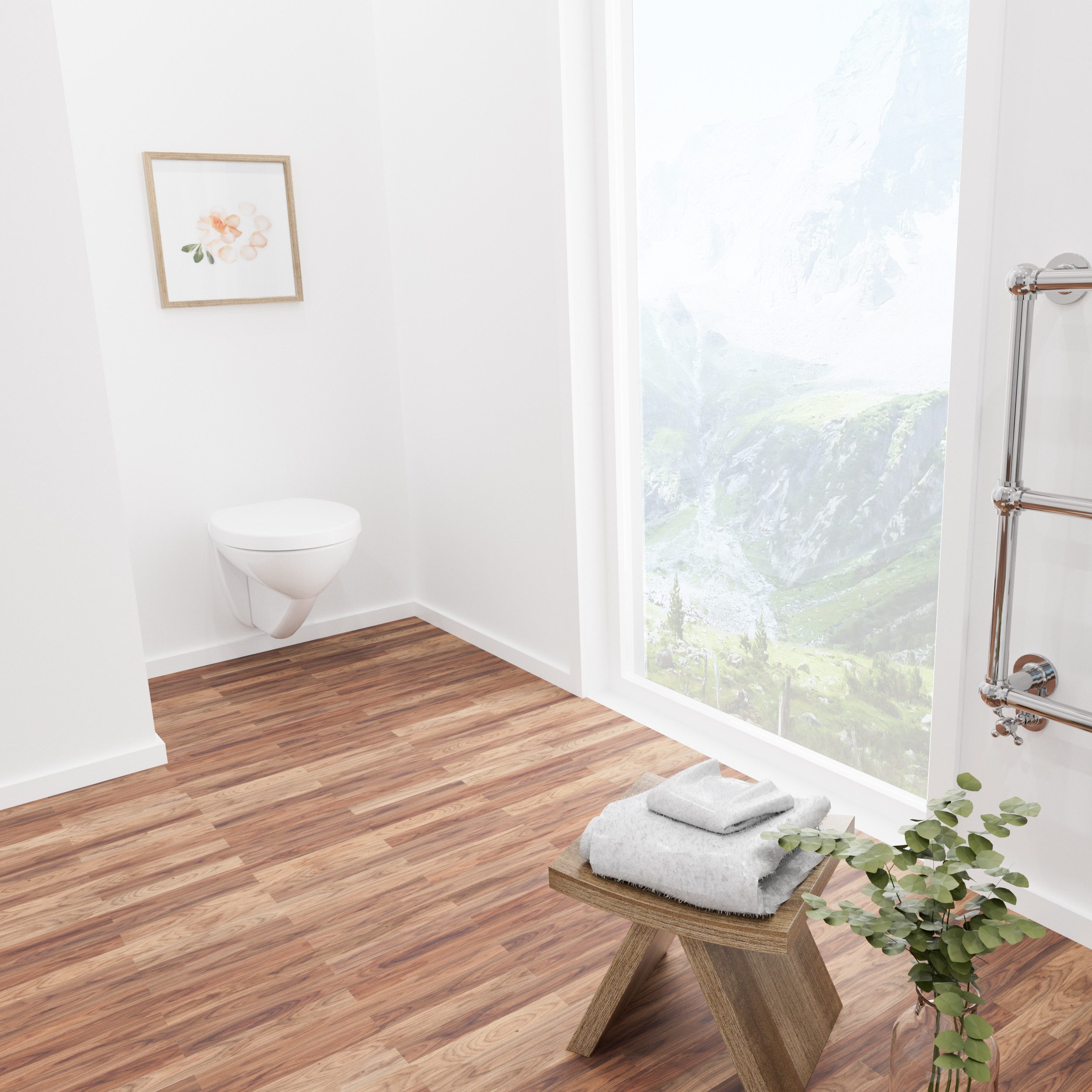 LUVETT WC-Sitz Premium, Softclose, Absenkautomatik, Duroplast, Oval D-Form Eckig (Inklusive 3 Befestigungsarten), mit Absenkautomatik, Wrap-Over, Duroplast, Deutsche Markenqualität