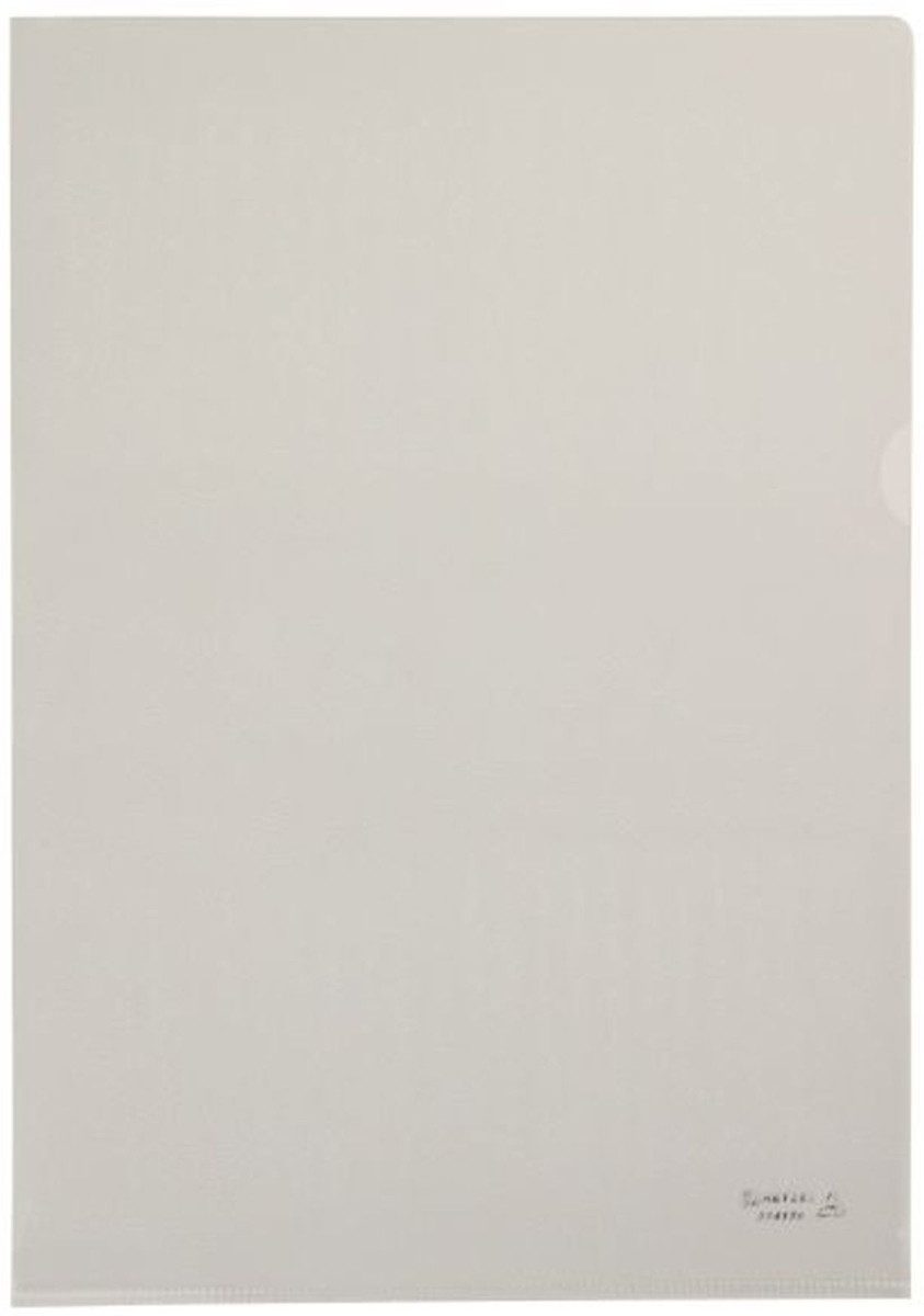 HETZEL Prospekthülle Sichthülle Standard A4 PVC genarbt VE=50 Stück farblos