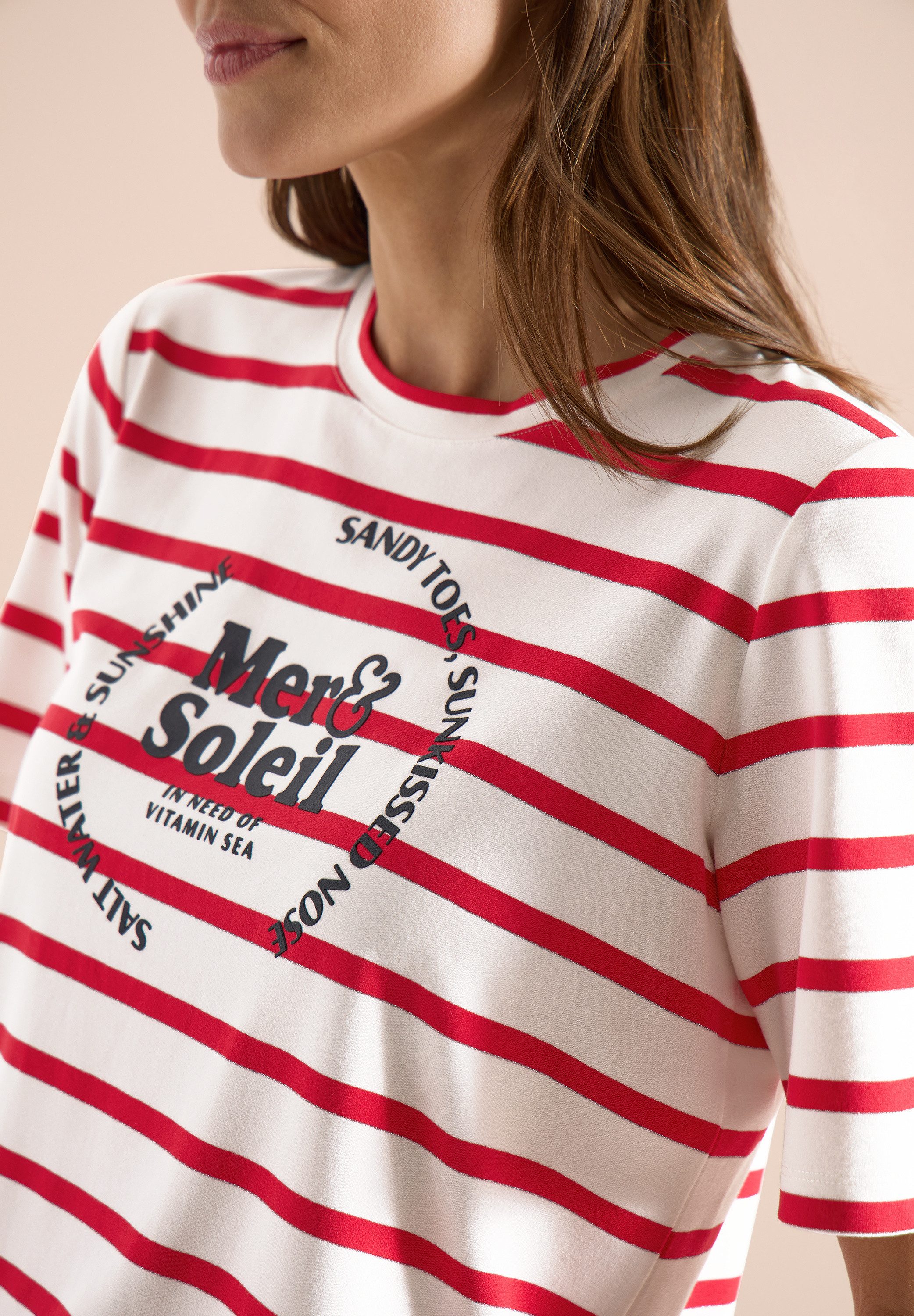 CECIL T-Shirt mit Streifen Muster
