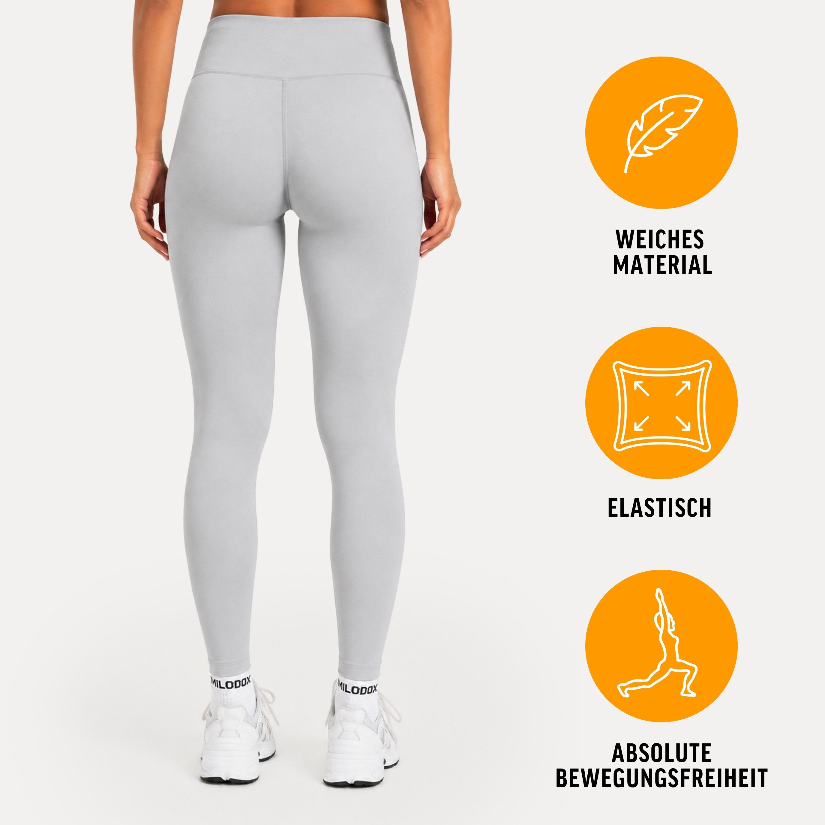 Smilodox Leggings Sorea Damen, Yogaleggings, High Waist, Stretch, für Gym & Alltag Blickdicht, Soft Touch, Shaping Effekt, Training & Pilates