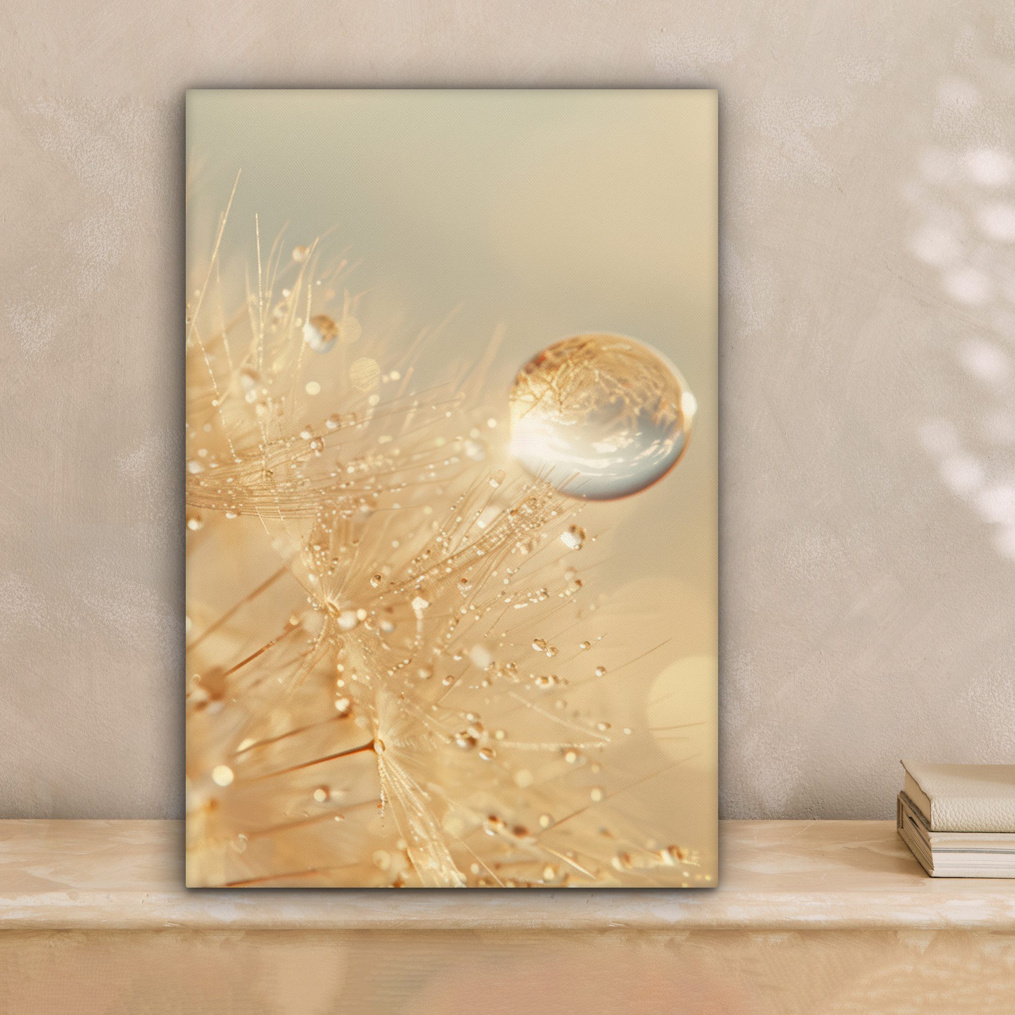 OneMillionCanvasses® Leinwandbild Löwenzahn - Wasser - Natur - Pflanzen - M günstig online kaufen