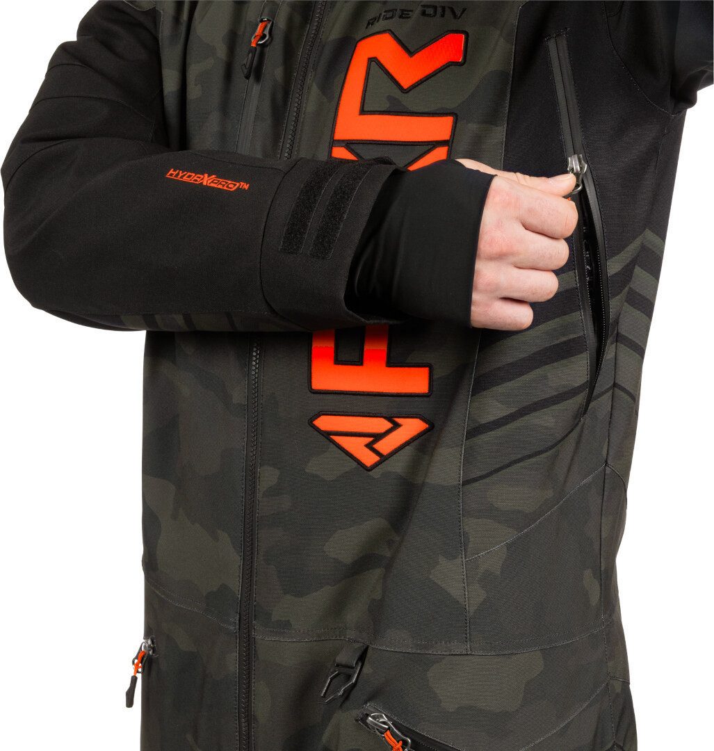 FXR Schneeoverall Helium Lite 2025 1-Teiler Snowmobil Kombi Wasserdicht Atmungsaktiv reflektierende reißverschluss wasserdichte