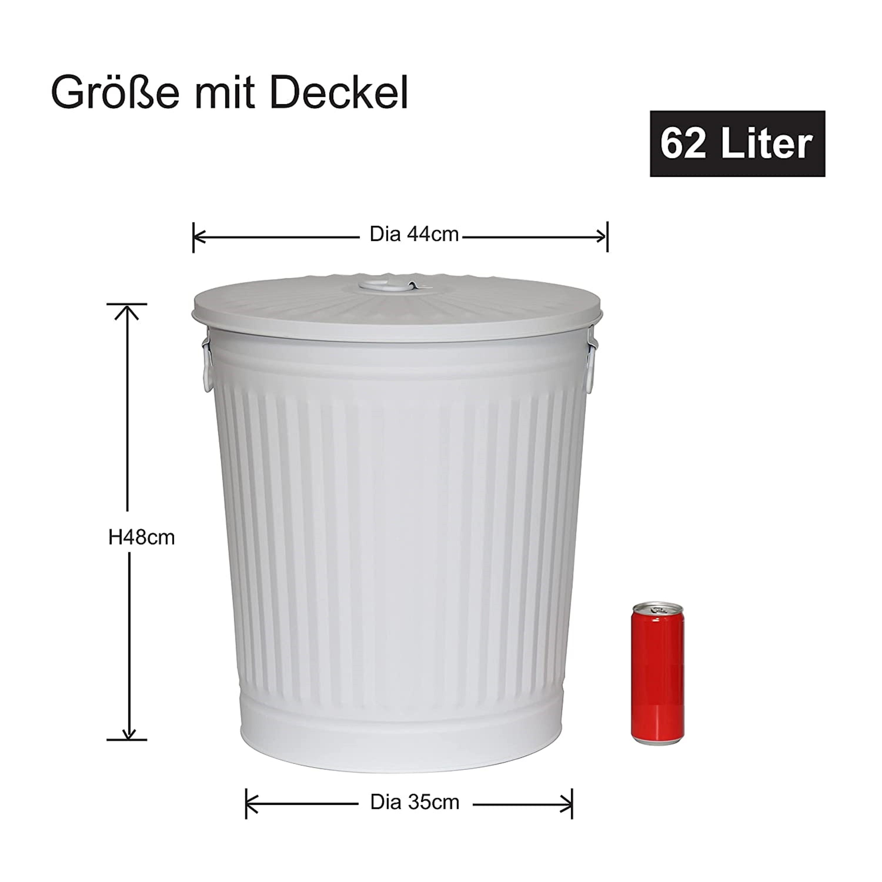 Müllbeutel 62L(€47,99/Stück) mit Deckel Jinfa 2 Abfalltonne Vintage Müllbeutel + Mülleimer Mülleimer 30 + Jinfa Mülleimer