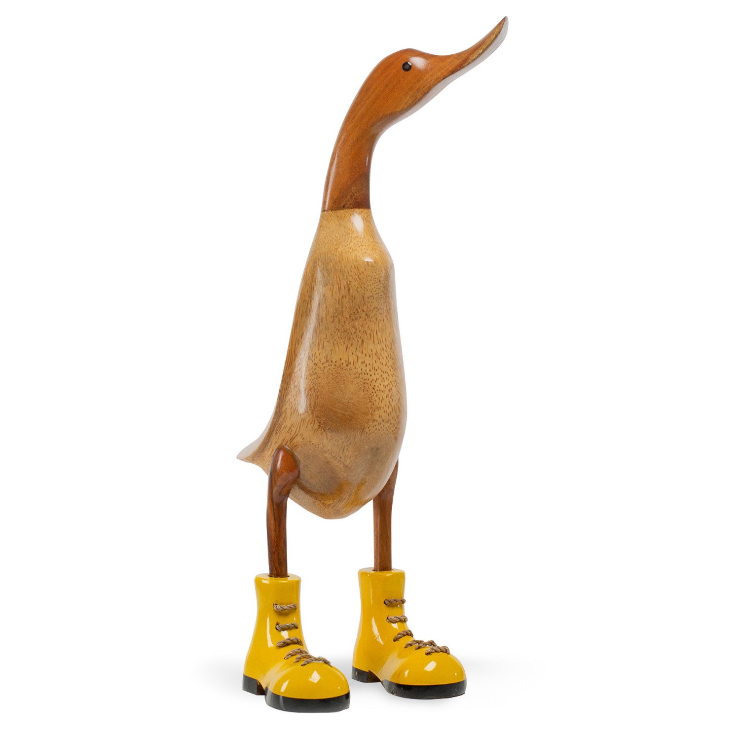 Rikmani Dekofigur Holzfigur Ente Stiefel - günstig online kaufen
