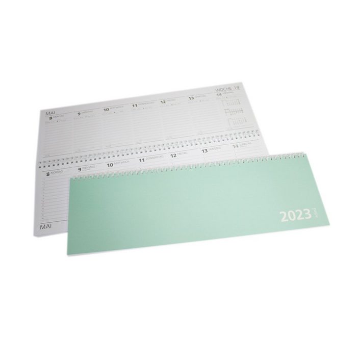ADINA Tischkalender 2023 ADINA Tischquerkalender XXL 42x13cm mintgrün